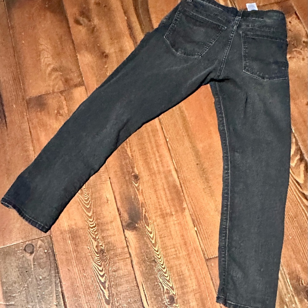 Denizen from Levi's Charcoal Tapered Distressed Jeans
